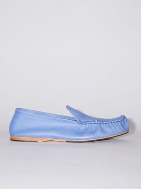 NEW Acne Studios x Kero Blue Purple Leather Slip On Driver Loafer Sz 42 EU 9 US